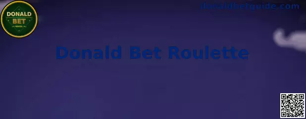 Representação visual da interface de Donald Bet Roulette